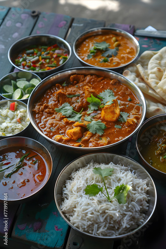 Festive Spread of Authentic Kolhapuri Cuisine - Spices, Aromas, and Culture