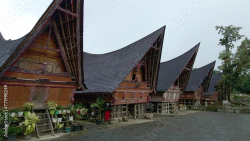 Traditional house of the Batak tribe in North Sumatra, Indonesia