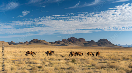 camels in the desert   generative ai