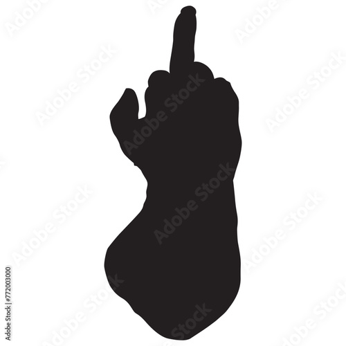 A common rude gesture