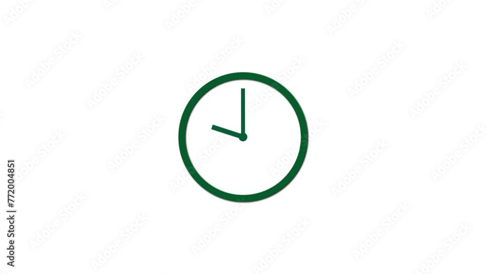 Clock icon 24 hours deep cyan color animation. Stopwatch Alpha channel white background 4k video. Clock icon 24 hours deep cyan color animation. Stopwatch Alpha channel white background 4k video.