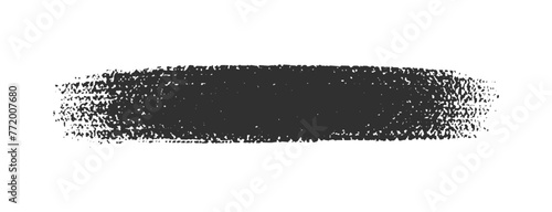 ラフな手書きの黒い線 - ブラシでまっすぐに描いたラインのシンプルなデザイン素材 