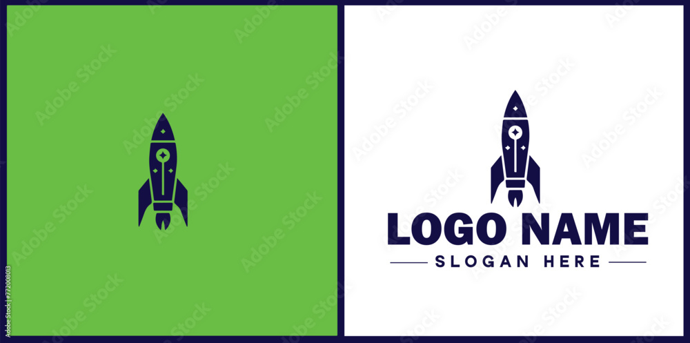 Rocket fast space flying logo icon vector for business brand app icon rocket logo template Rocket fast space flying logo icon vector for business brand app icon rocket logo template