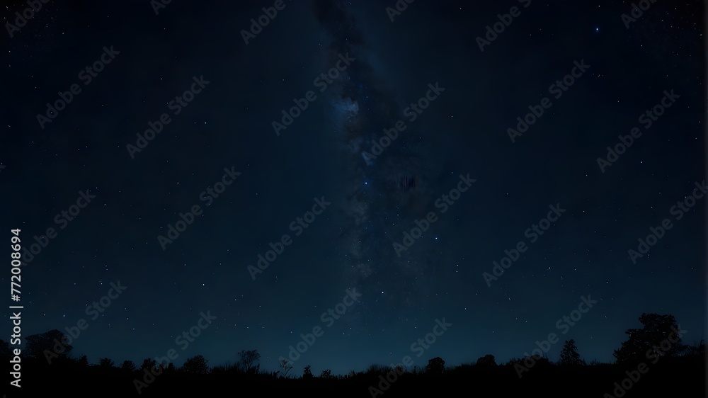 starry, unclouded night sky. Various media