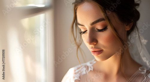 Portrait of the bride with eyelash extensions Free Download Portrait of the bride with eyelash extensions - GFXLoad