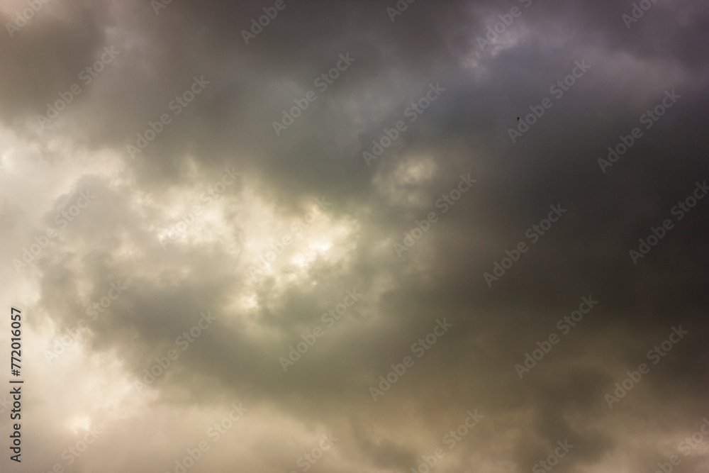 The dark sky with heavy clouds before the rain The dark sky with heavy clouds before the rain