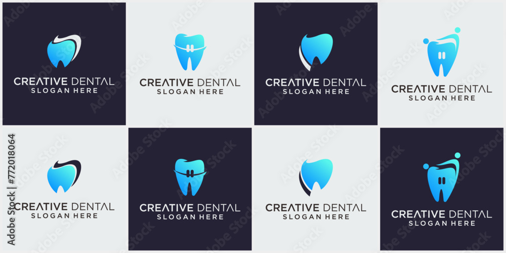 Dental logo simple logo, dental logo design. Dentist logo, dental clinic logo, dentist