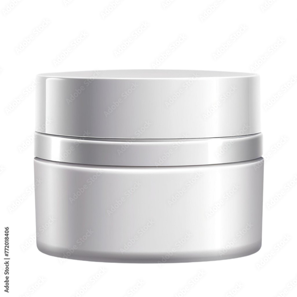 blank cosmetic container for cream powder on Isolated transparent background png. generated with AI blank cosmetic container for cream powder on Isolated transparent background png. generated with AI