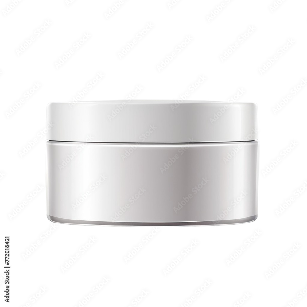 blank cosmetic container for cream powder on Isolated transparent background png. generated with AI blank cosmetic container for cream powder on Isolated transparent background png. generated with AI