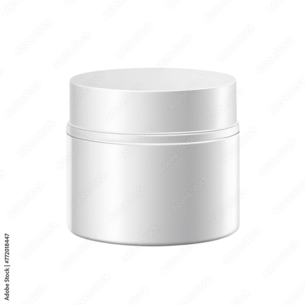 blank cosmetic container for cream powder on Isolated transparent background png. generated with AI blank cosmetic container for cream powder on Isolated transparent background png. generated with AI