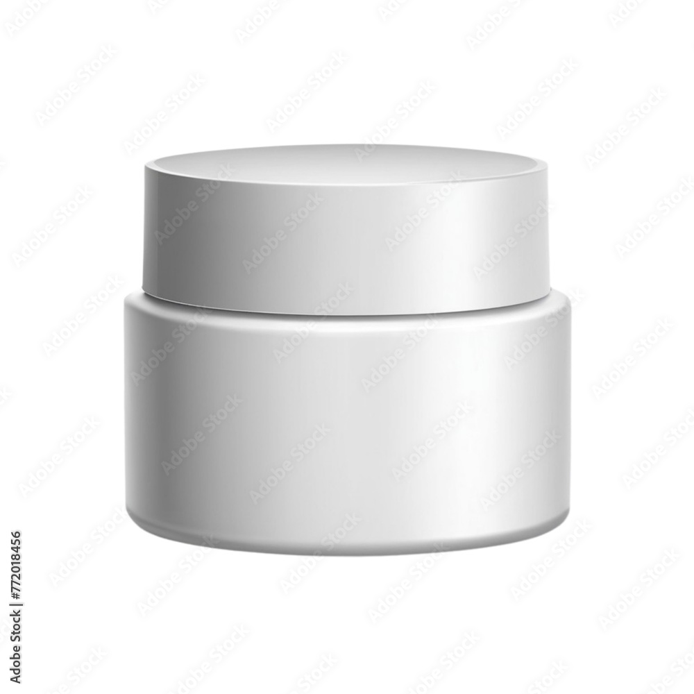 blank cosmetic container for cream powder on Isolated transparent background png. generated with AI blank cosmetic container for cream powder on Isolated transparent background png. generated with AI
