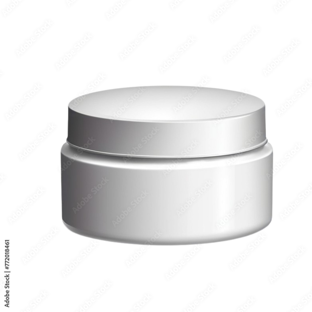 blank cosmetic container for cream powder on Isolated transparent background png. generated with AI blank cosmetic container for cream powder on Isolated transparent background png. generated with AI