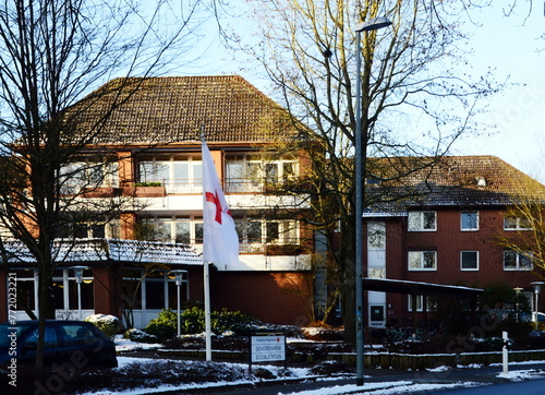 Senior Residence in Winter in the Town Walsrode, Lower Saxony photo