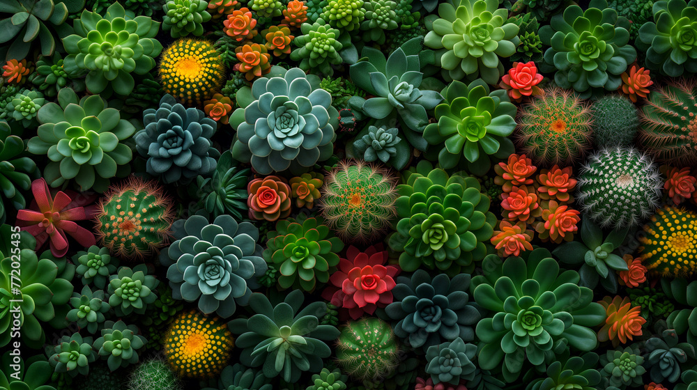 Succulents. Succulents background. 3d rendering Succulents. Succulents background. 3d rendering