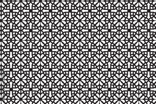 Laser cut arabian grating templates set, window grill with arabesque pattern, vector	