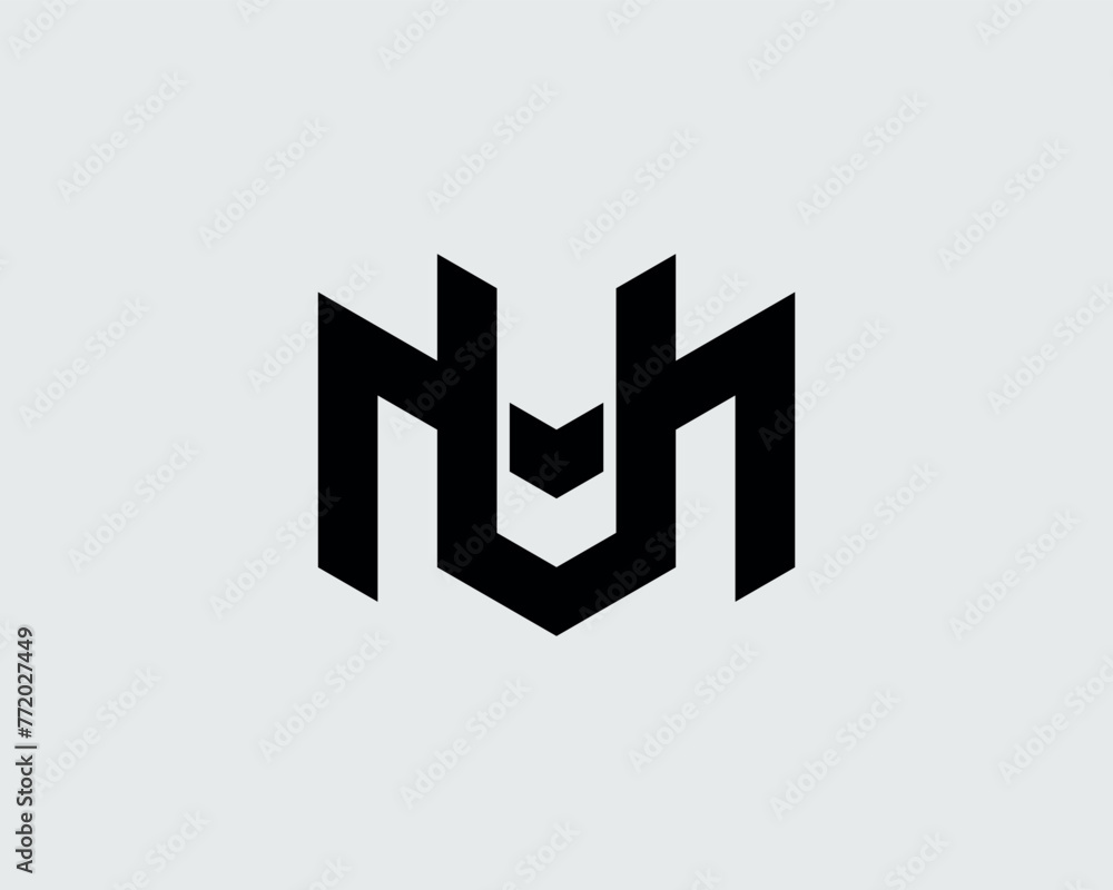 Real Estate MU Letter Logo Design Real Estate MU Letter Logo Design