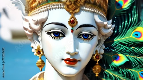 lord Krishna AI art. AI GENRATED photo