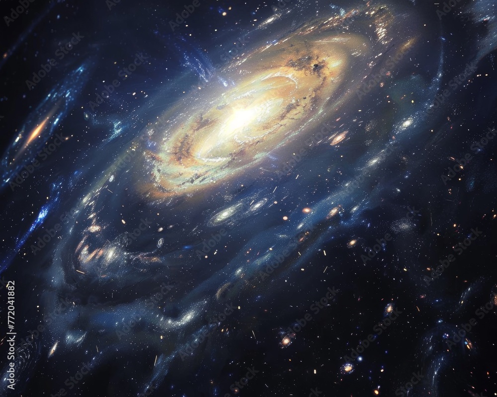 Fototapeta premium The elegance of minimalism in depicting the vast