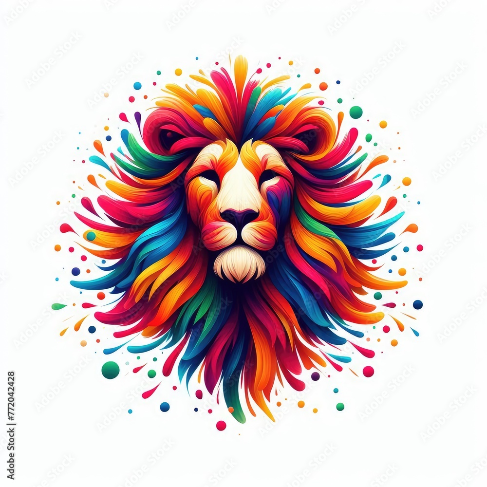 Isolated Colorful Animal on a Clear PNG Canvas, Generative AI