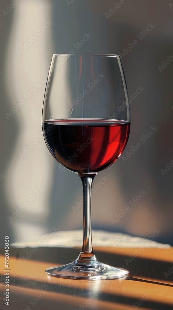 Glass of wine  background Generative, ai