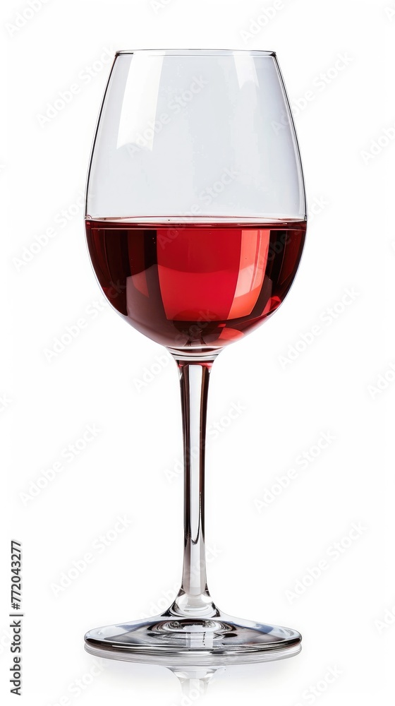 Glass of wine isolated on white background Generative, ai Glass of wine isolated on white background Generative, ai