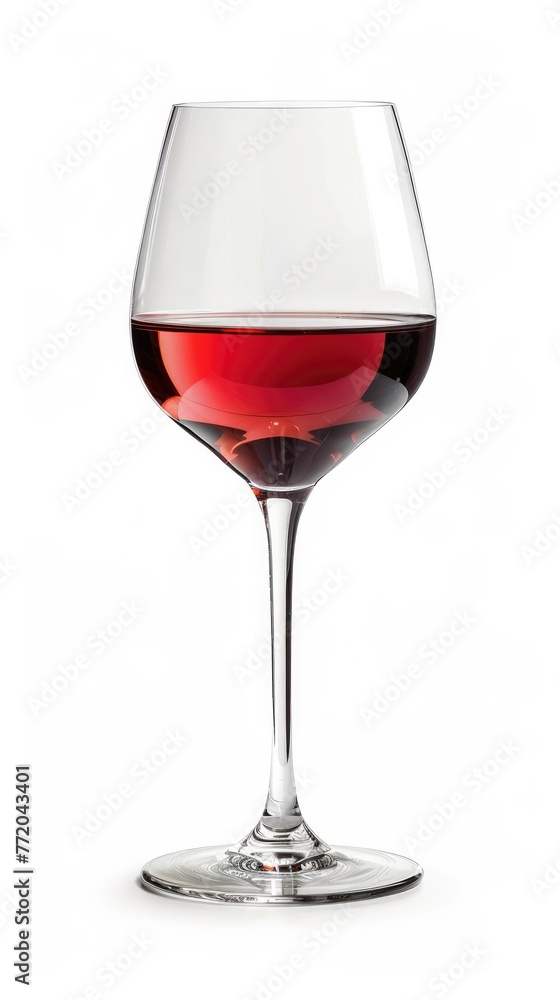 Glass of wine isolated on white background Generative, ai Glass of wine isolated on white background Generative, ai