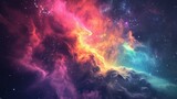 Galaxy displaying exceptionally beautiful rainbow hues