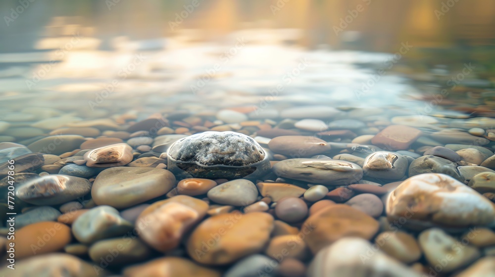 stones in calm, clear water stones in calm, clear water