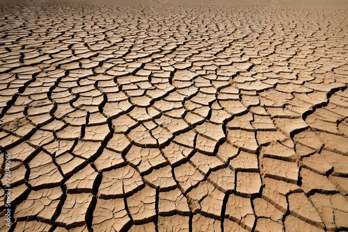dry cracked desert soil