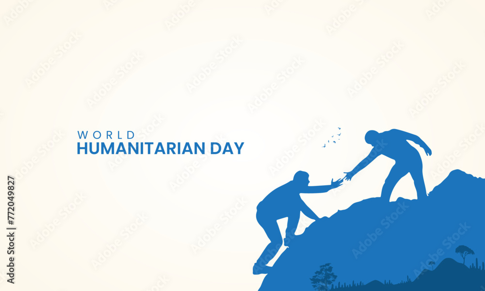 World Humanitarian Day, Humanitarian concept design, 3d illustrations. World Humanitarian Day, Humanitarian concept design, 3d illustrations.
