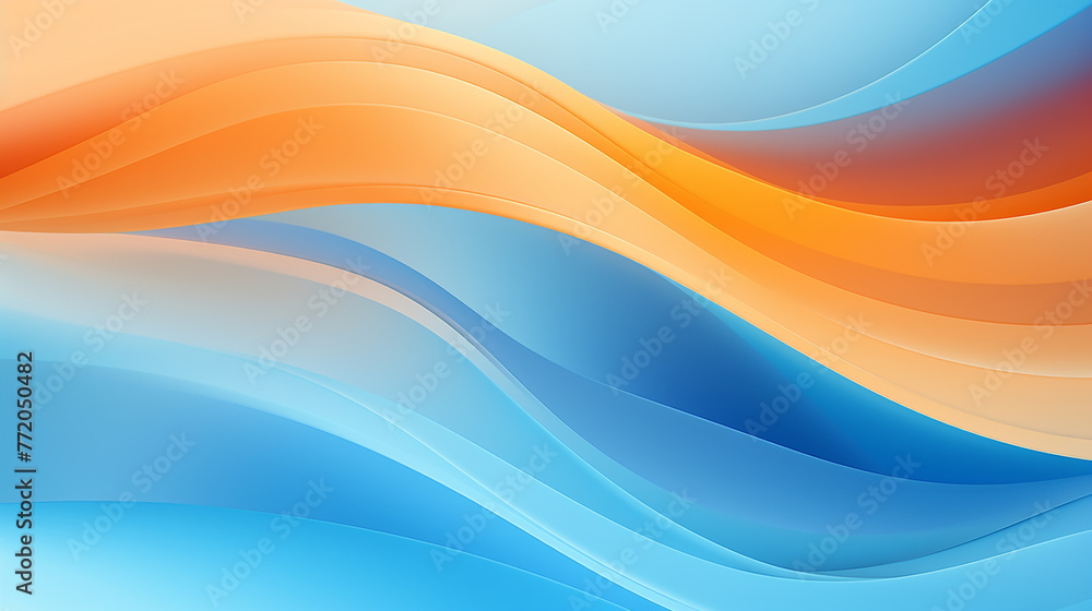 abstract and aesthetic background with blue and orange aesthetic waves abstract and aesthetic background with blue and orange aesthetic waves