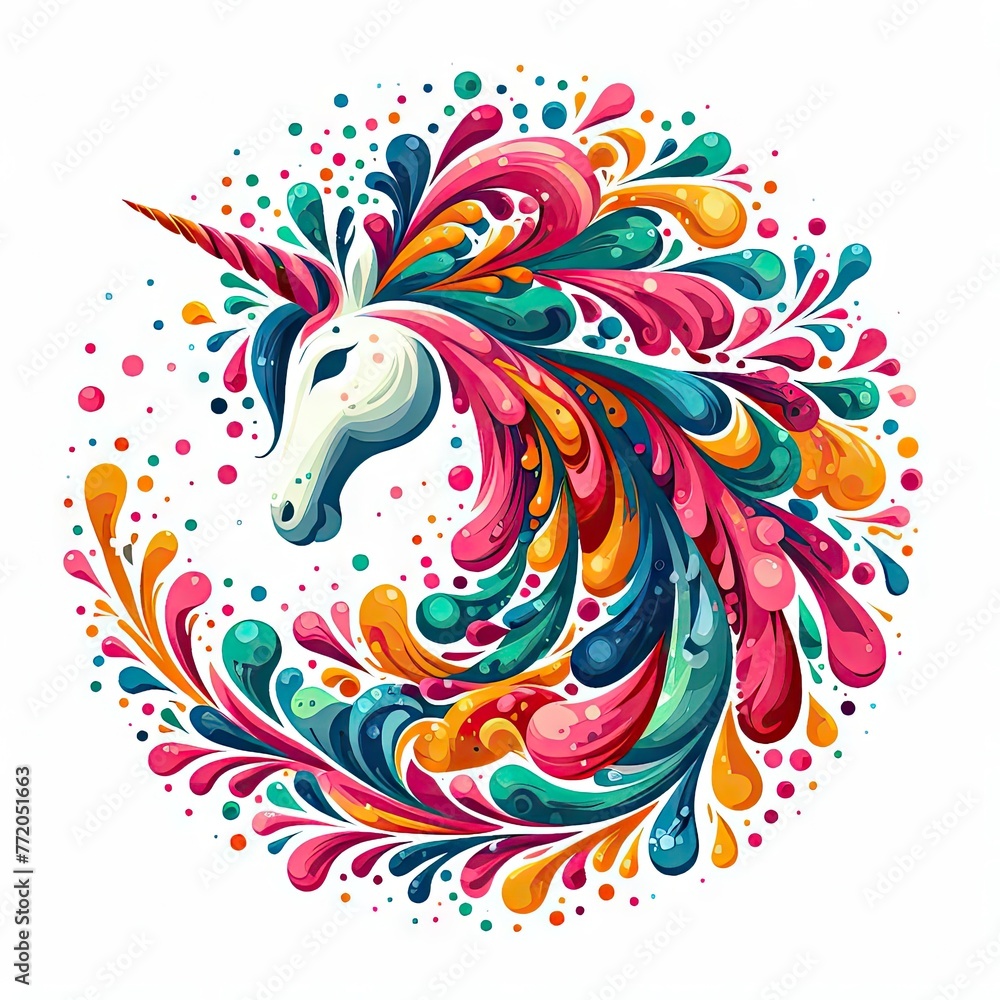 Isolated Colorful Animal on a Clear PNG Canvas, Generative AI Isolated Colorful Animal on a Clear PNG Canvas, Generative AI