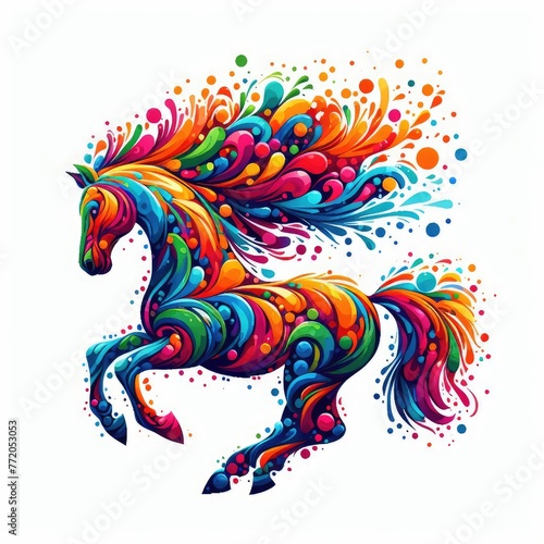 Isolated Colorful Animal on a Clear PNG Canvas, Generative AI © faical