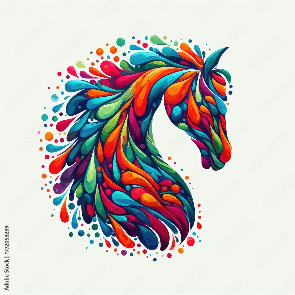 Isolated Colorful Animal on a Clear PNG Canvas, Generative AI Isolated Colorful Animal on a Clear PNG Canvas, Generative AI