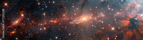 Galaxy cluster as a symphony of light photo