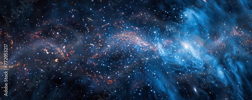 Galaxy clusters depicted in minimalist art each dot a galaxy