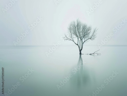Minimalist landscapes where the elegance of simplicity unveils the beauty of the natural world