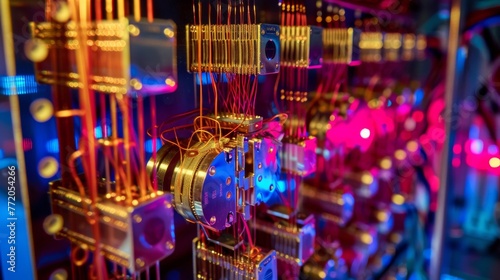 Quantum computing chips glow with potential