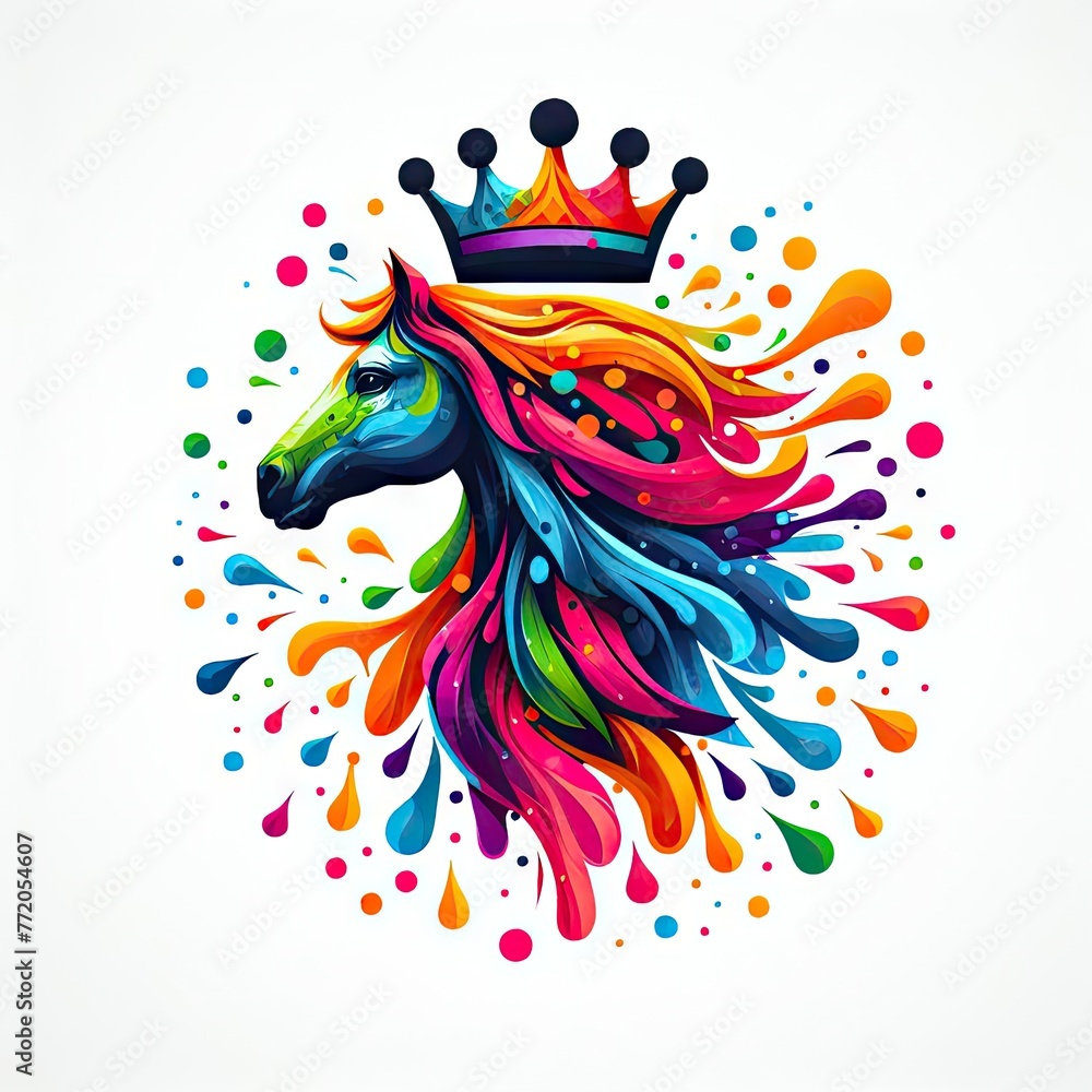 Isolated Colorful Animal on a Clear PNG Canvas, Generative AI Isolated Colorful Animal on a Clear PNG Canvas, Generative AI