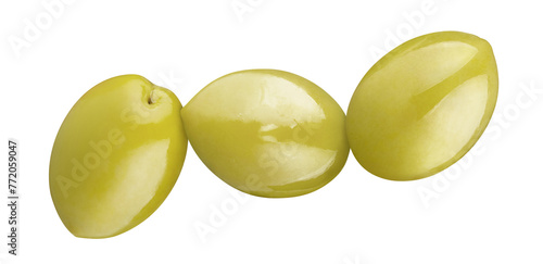 Delicious olives, cut out