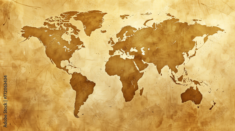 World map - PPT background template