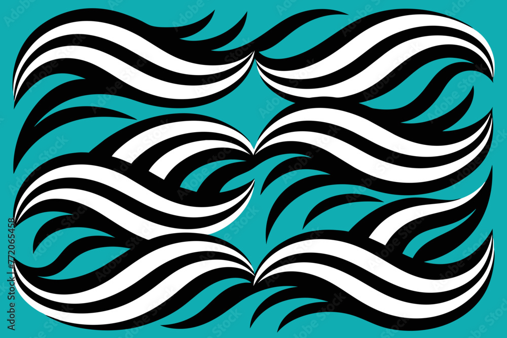 Fototapeta premium abstract wave pattern vector design 