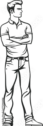 Celebrating Manhood Vectorized Illustrations