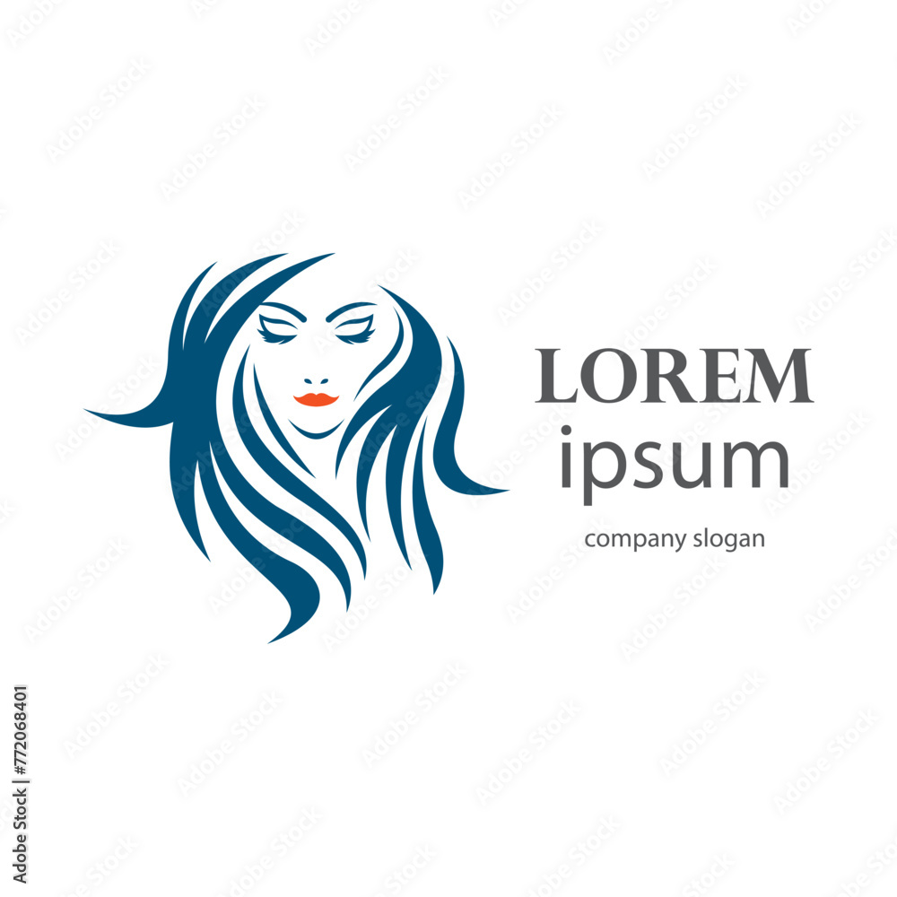 women's beauty and hair care logo design women's beauty and hair care logo design