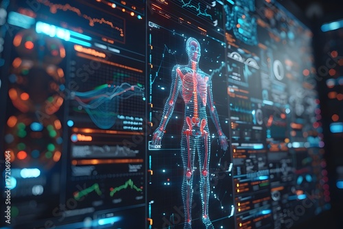medical technology and futuristic concept.Digital healthcare and network on modern virtual screen © Yuki Liu