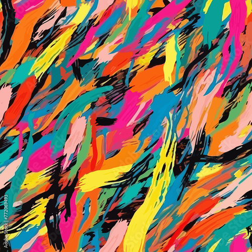 Vibrant Brush Pattern