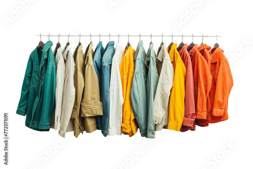 Arranged clothes isolated on transparent background © rzrstudio