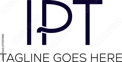 IPT Text Logo Design photo