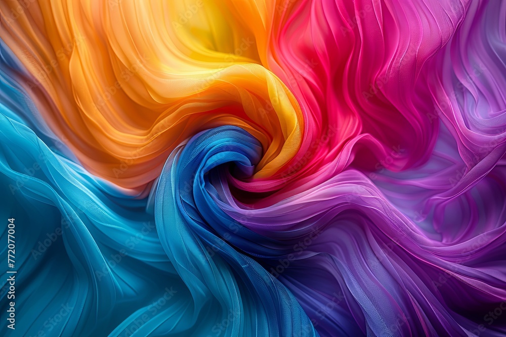 Abstract different colors mix in a vibrant, living tapestry of chromatic shades Abstract different colors mix in a vibrant, living tapestry of chromatic shades