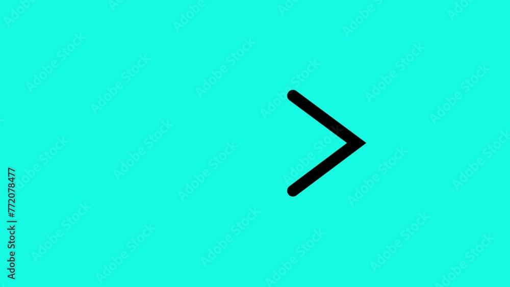Blinking arrow animation, arrow direction sign on arrow icon. Blinking arrow animation, arrow direction sign on arrow icon.
